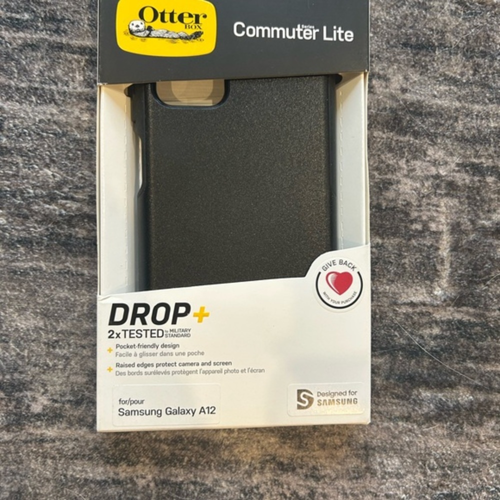 OtterBox Commuter Lite Case for Samsung Galaxy A12 — Black